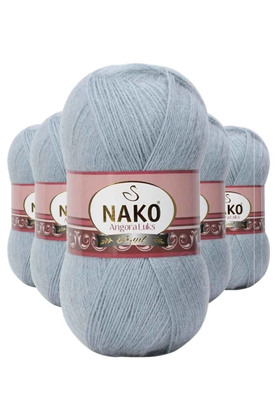 5 Adet Angora Lüks El Örgü İpi  12936 - 1