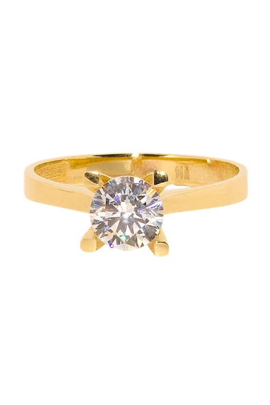 Cigold Tektaş Yüzük 14 Ayar Altın 1,91 Gr OA-K21301028829 - 3