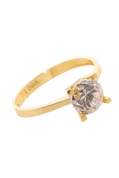 Cigold Tektaş Yüzük 14 Ayar Altın 2,13 Gr OA-K21501028839 - 4