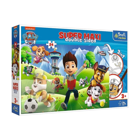 PUZZLE-41001 Super Maxi Paw Patrol 24 Parça Çocuk Puzzle