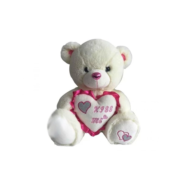 62953 35 cm Kalpli Peluş Ayı - 2