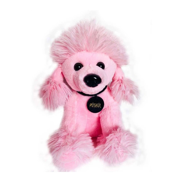 1435 Püskül Köpek 30 cm Pembe