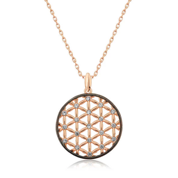 925 Ayar Gümüş Yaşam Çiçeği Kadın Gümüş Kolye ürün görseli 1