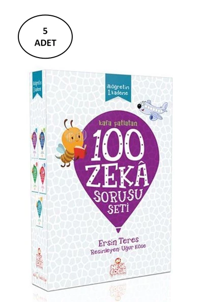 Kafa Patlatan 100 Zeka Sorusu Seti - 5 Kitap Takım