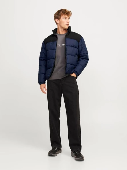 JJMOON STAND COLLAR PUFFER Navy Navy M - 4