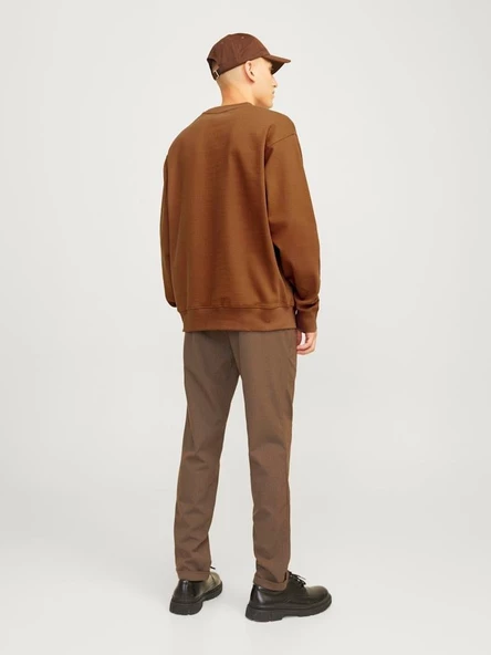 JPRBLACHAD BRANDING SWEAT CREW NECK LN Nuthatch Nuthatch XL - Resim 3