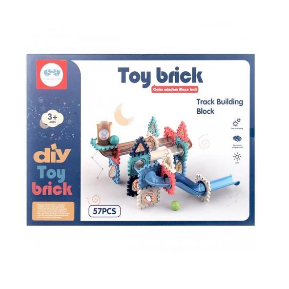 3253 Toy Brick 3D Yapı ve Tasarım Blokları 57 Parça -Sunman