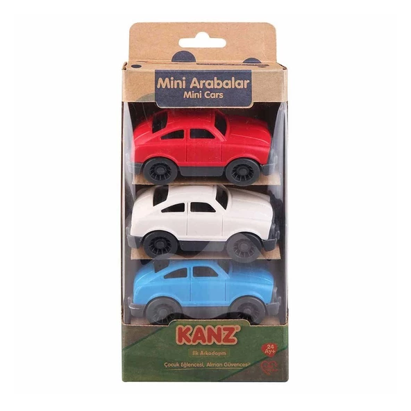30812 Kanz 3'lü Mini Arabalar / +24 ay