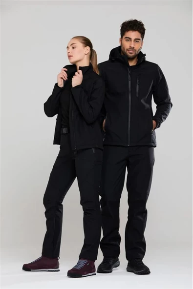 2AS 2ASSAL01004-0900 Salah II Softshell Erkek Outdoor Pantolon - Resim 3