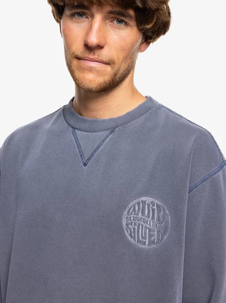 Quiksilver EQYFT04971-BN9 Garment Dye Crew Erkek Sweatshirt - 3