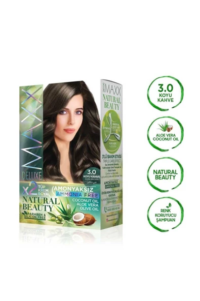 Natural Beauty Amonyaksız Saç Boyası 3.0 Koyu Kahve - 3