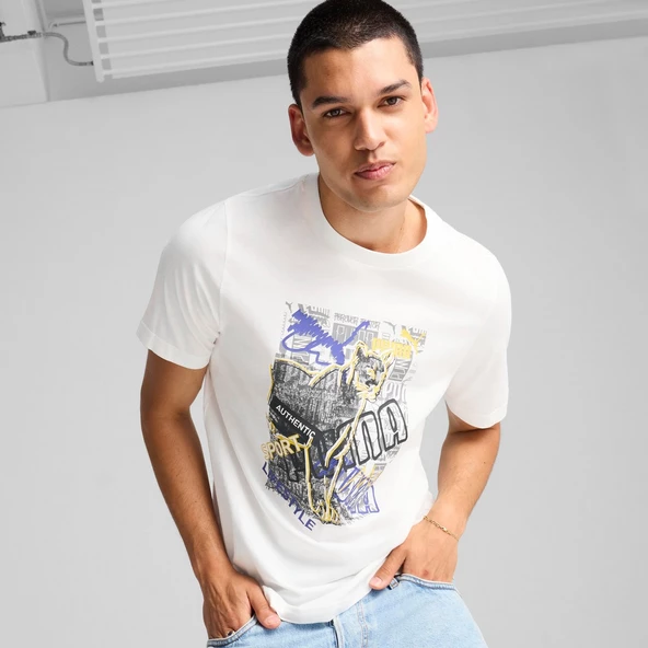 Puma 68321302 Graphics Photoprint Tee Erkek Spor Tişört - 3