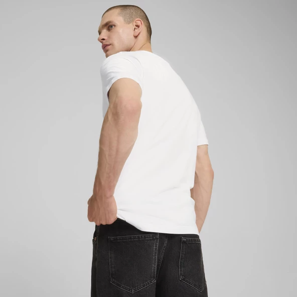 Puma 68320902 Graphics Sneaker Tee Erkek Spor Tişört - Resim 4