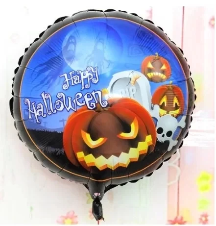 Happy Halloween Balkabağı Folyo Balon 18 İnç - 2