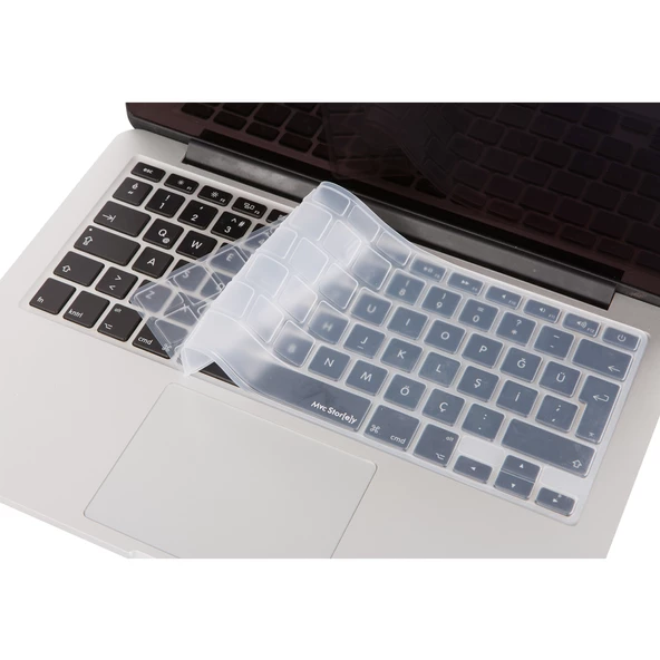 Klavye Koruyucu Macbook Klavye Air Pro (Türkçe Q) (Eski USB'li Model 2008/2017) ile Uyumlu - 4