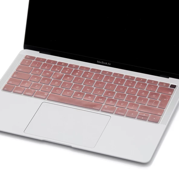 Laptop Macbook Air 13inç Klavye Koruyucu (Türkçe Q) TouchID'li A1932 (2018-2019) Modeli ile Uyumlu - 11
