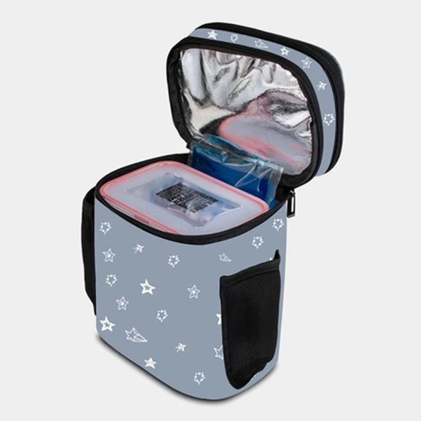 Çocuk Bebek Bakım Seti Termo Çantası Mama Tabağı Silikon Biberon Temizleme Fırçası - 2