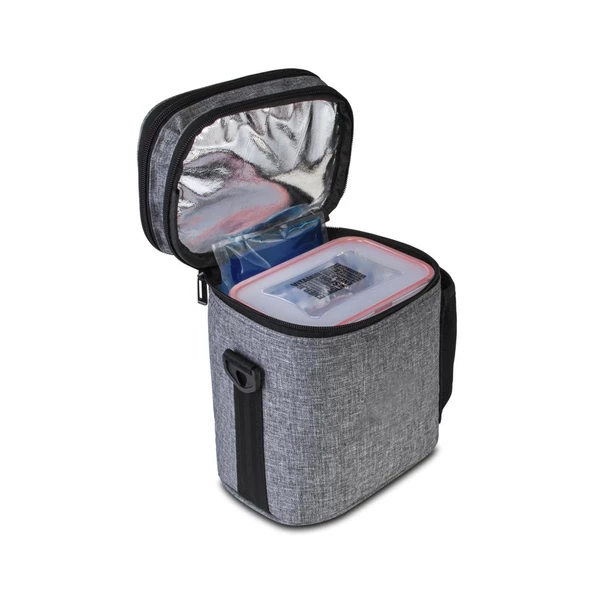 Çocuk Bebek Bakım Seti Termo Çantası Mama Tabağı Silikon Biberon Temizleme Fırçası - 9