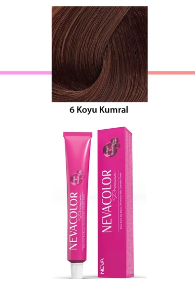 Premium 6 Koyu Kumral - Kalıcı Krem Saç Boyası 50 g Tüp