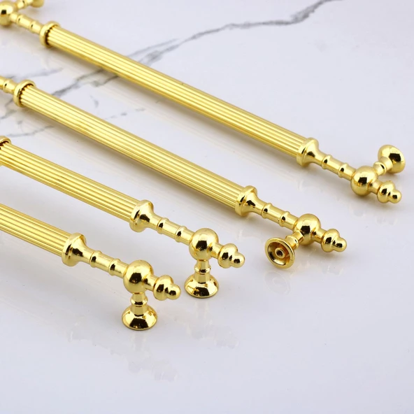 Kader Gold Metal Kulp 160 mm- 16 cm Mobilya Çekmece Mutfak Dolabı Dolap Kulpları Kulbu Kulpu Altın - Resim 3
