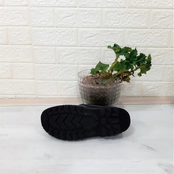 Newkamp Siyah Çelik Burun Bağacaklı Hakiki Deri İş Güvenlik Ayakkabı - 5