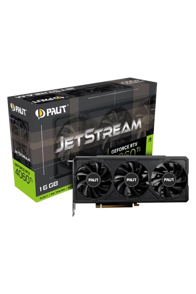 PALIT  Nvidia Geforce Rtx4060ti Jetstream 16gb 128bit Gddr6 Ekran Kartı Ne6406t019t1-1061j