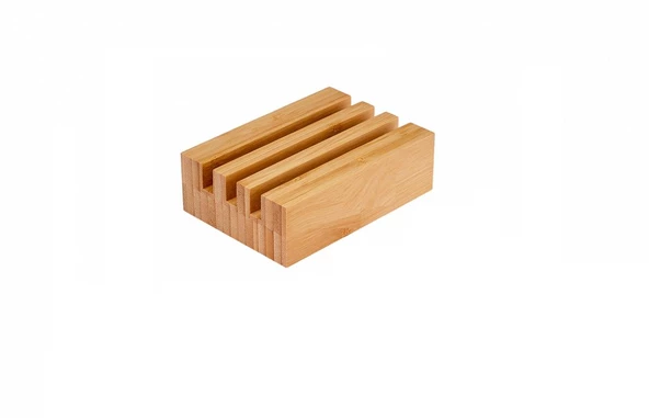 bambu standlı 3 lü kesme sunum tahtası seti- bambu sunumluk - 3