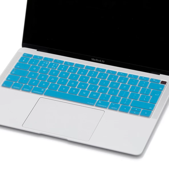 Laptop Macbook Air 13inç Klavye Koruyucu (UK-EU İngilizce) TouchID'li A1932 ile Uyumlu - 8