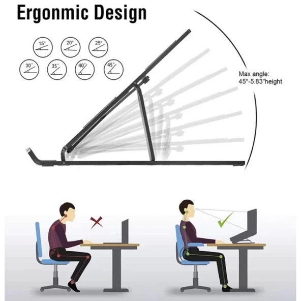 Ayarlanabilir Laptop Standı 7 Kademe - 2