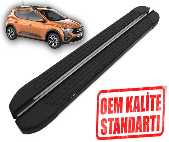 SANDERO 3 STEPWAY 2020 2021 2022 2023 2024 2025 ARACA ÖZEL NEVADA SİYAH YAN BASAMAK ürün görseli 1