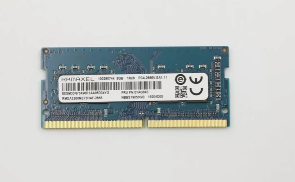 01AG843 LENOVO 8GB DDR4 2666 MHz SODIMM RAM TRAY