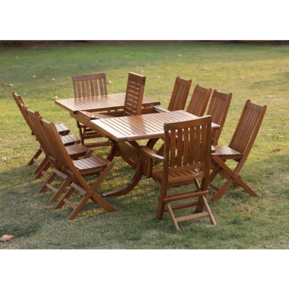 Side Açılır Ahşap Masa 100x200 +100 (Ortadan 100 cm Uzayan Masa) - Resim 5