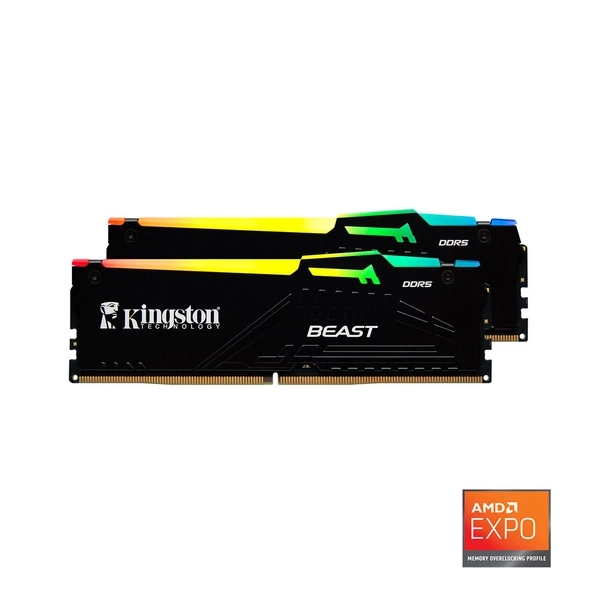 KINGSTON BEAST KF564C32BBEAK2-32TR(2X16) DDR5 CL32 6400MHz MASAUSTU RAM - 2