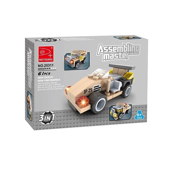 Ausini Assembling Master 3 in 1 61 Parça Arazi Araçları - 4