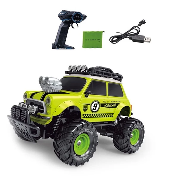 YD898-MT1820 Uzaktan Kumandalı Full Fonksiyon 1:18 Şarjlı 2.4G Sevimli Off-Road Mini Araba - 3