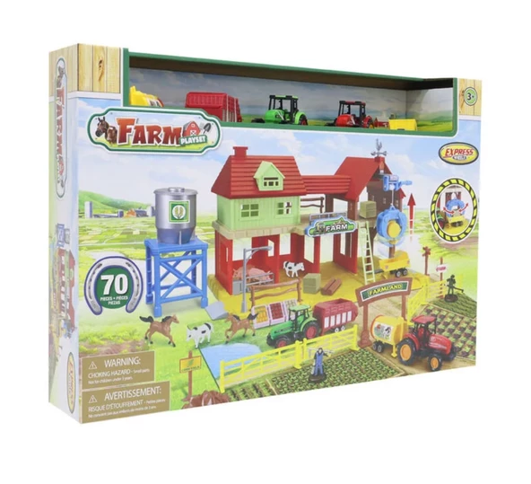 Express Wheels Die Cast Metal 70 Parça Çiftlik Seti - 2