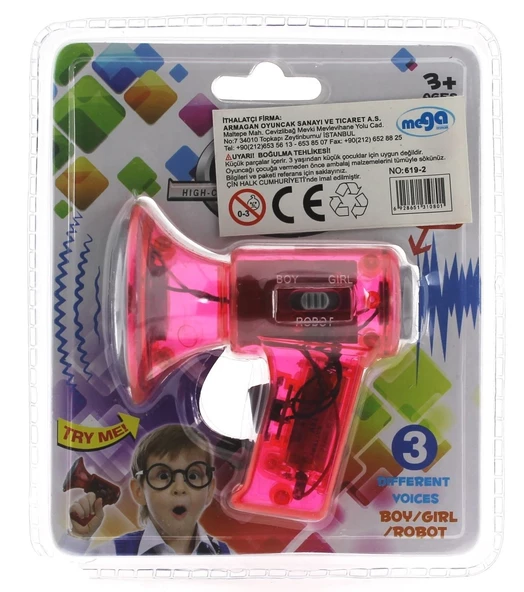 Ses Değiştirici Mini Pembe Megafon - 4