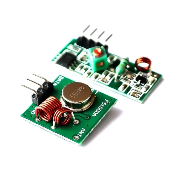 433Mhz RF Alıcı Verici Modül Çifti Kablosuz Haberleşme Kumanda - Resim 2