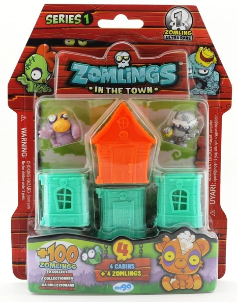 Zomlings 4'Lü Paket Seri 1 Turuncu Evli  P00972 - Resim 2