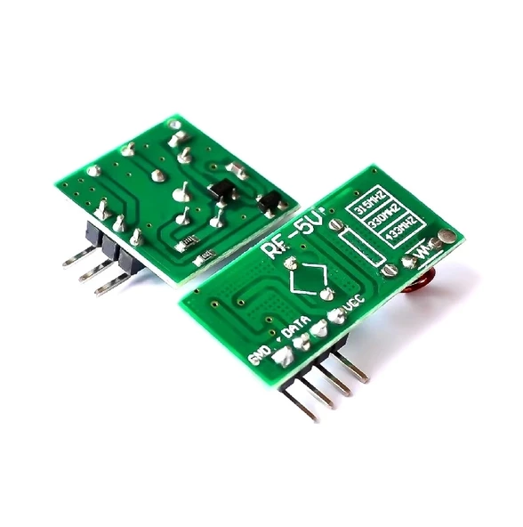 433Mhz RF Alıcı Verici Modül Çifti Kablosuz Haberleşme Kumanda - Resim 4