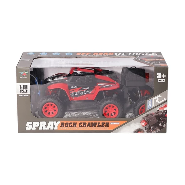 299 Kumandalı Şarjlı Duman Atan Rock Crawler Araba 1:18 - Resim 5