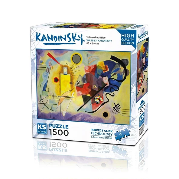 22033 Yellow Red Blue 1500 Parça Puzzle