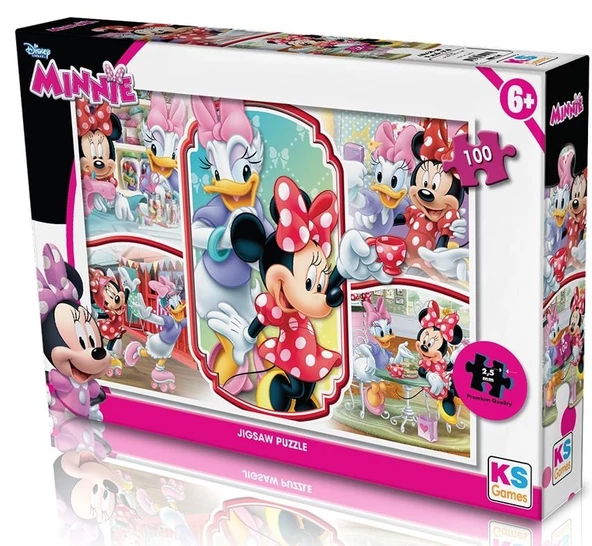 KS Puzzle 100 Parça Minnie Mouse