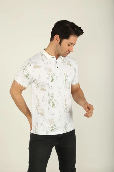 Brango POLO YAKALI DESENLİ T-SHİRT - 6