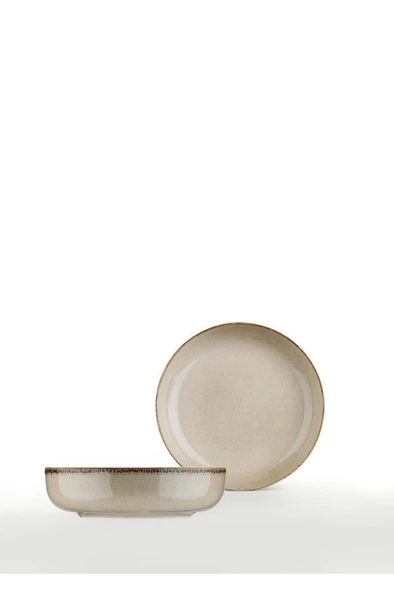 Kütahya Porselen Moderna 2 li 20 Cm Kase Tarçın - 2