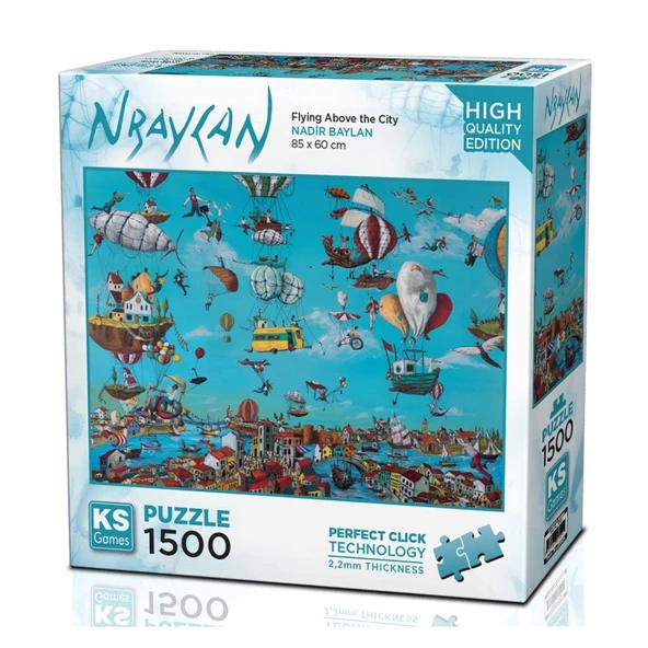 22024 Flying Above The City 1500 Parça Puzzle