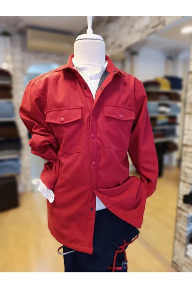 Qwerty ÇİFT CEPLİ ÇIT ÇITLI MONT GÖMLEK - 3