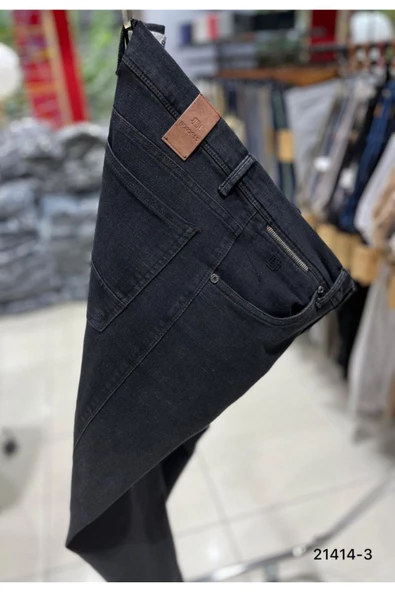 BORGESS  ERKEK ÜSTTEN CEPLİ PAMUKLU SLİM FİT JEANS - 4