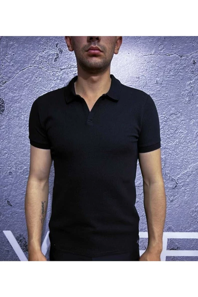 Qwerty  POLO YAKA AÇIK PAT T-SHİRT - 6