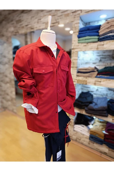 Qwerty ÇİFT CEPLİ ÇIT ÇITLI MONT GÖMLEK - 2